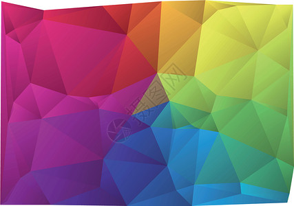 彩色矢量背景马赛克折纸立方体折叠光谱蓝色墙纸紫色橙子坡度背景图片