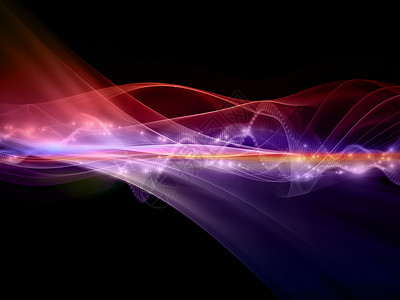 色彩多彩的抽象波浪活力流动紫色正弦波运动海浪墙纸音乐溪流背景图片