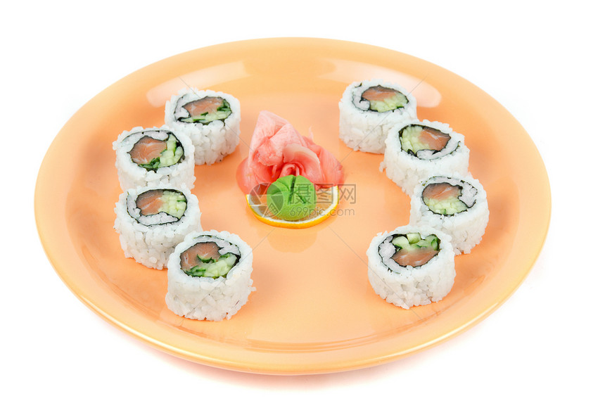 寿司厨房小吃美味海藻食物餐厅美食熏制盘子海鲜图片