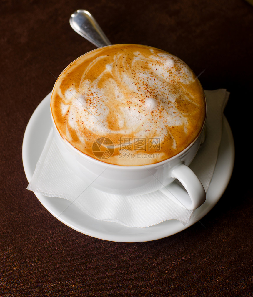 卡布奇诺时间咖啡店牛奶巧克力午餐奢华咖啡酒吧咖啡馆飞碟拿铁图片