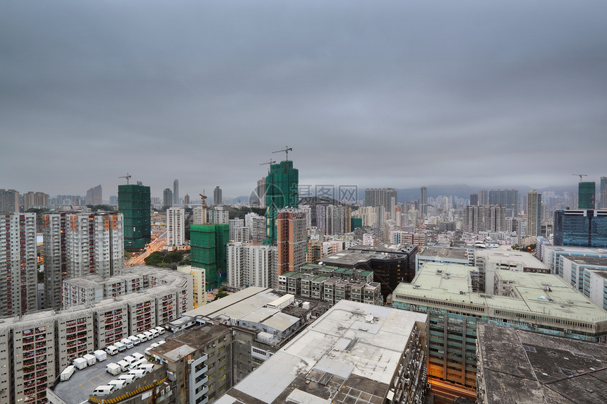 城市市天际日落景观场景摩天大楼中心金融人口外观繁荣图片
