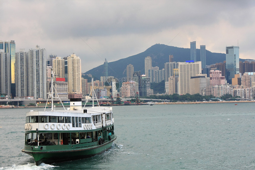 香港岛建筑海岸旅游游客金融港口景观地标城市海洋图片