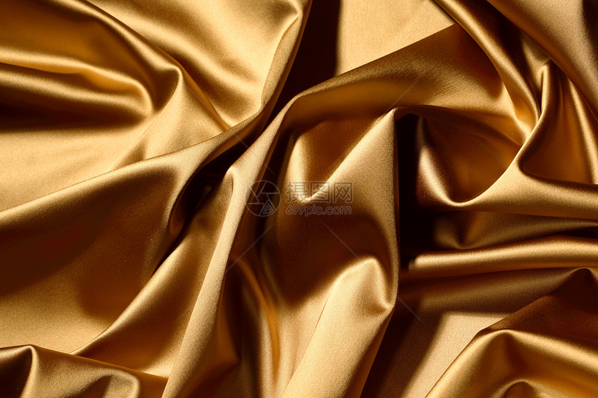 黄金纺织帆布装饰艺术窗帘布料玫瑰金子版税投标涟漪图片
