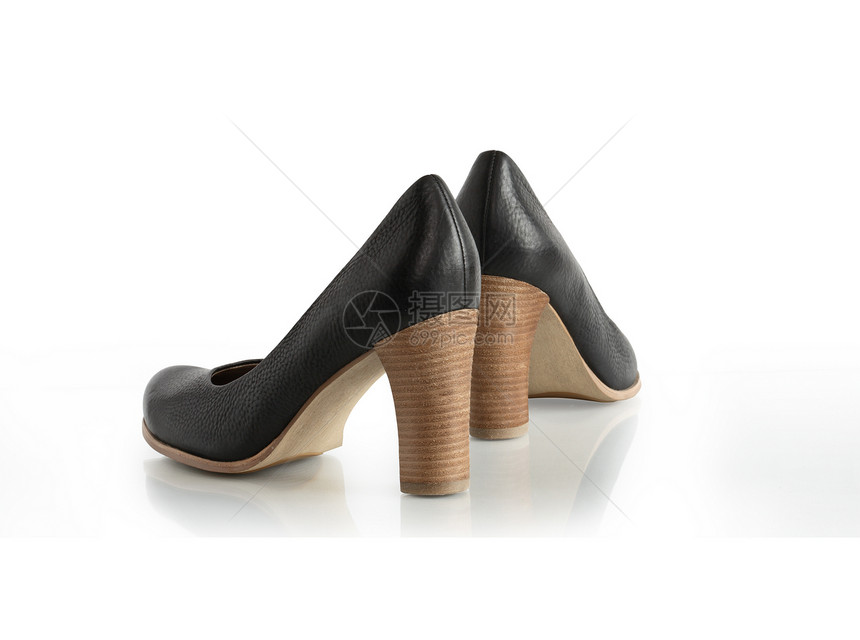 时尚型女性鞋时尚脚跟皮革魅力衣服黑色购物衣柜鞋类图片