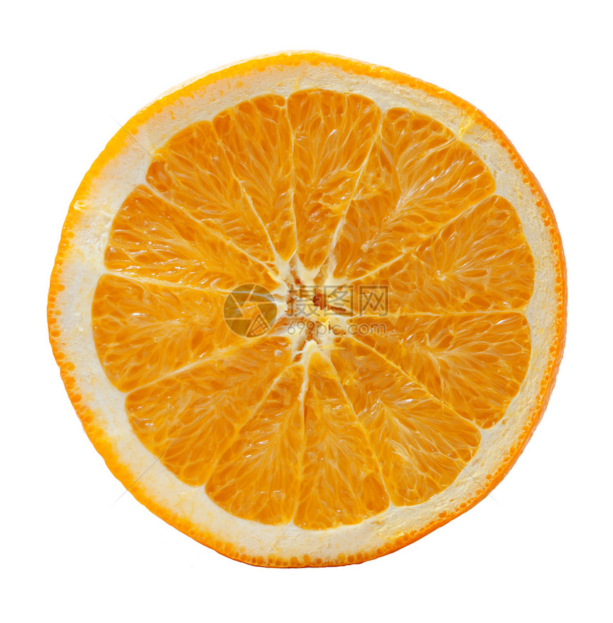 橙子切片绿色活力水果橘子橙子白色果汁食物水平叶子图片