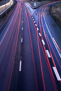 公路高速公路水平城市生活红色车道景观黑色沥青尾灯运动风光背景图片