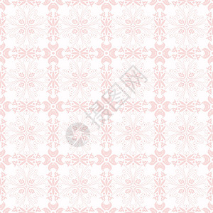 无缝裁缝花类模式装饰条纹叶子墙纸白色粉色创造力绘画插图背景图片