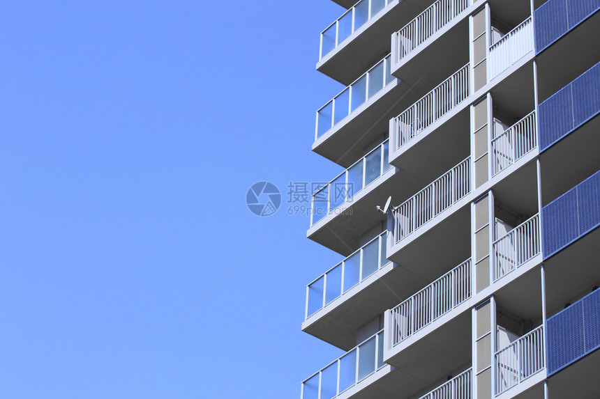 新公寓外观城市生活蓝色奢华建筑场景结构城市住宅建筑学图片