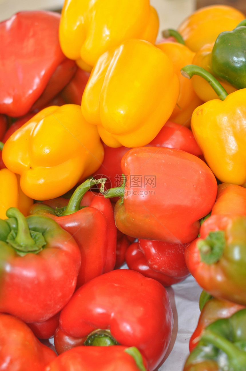 胡椒蔬菜饮食黄色美食食物园艺红色午餐营养生物绿色图片