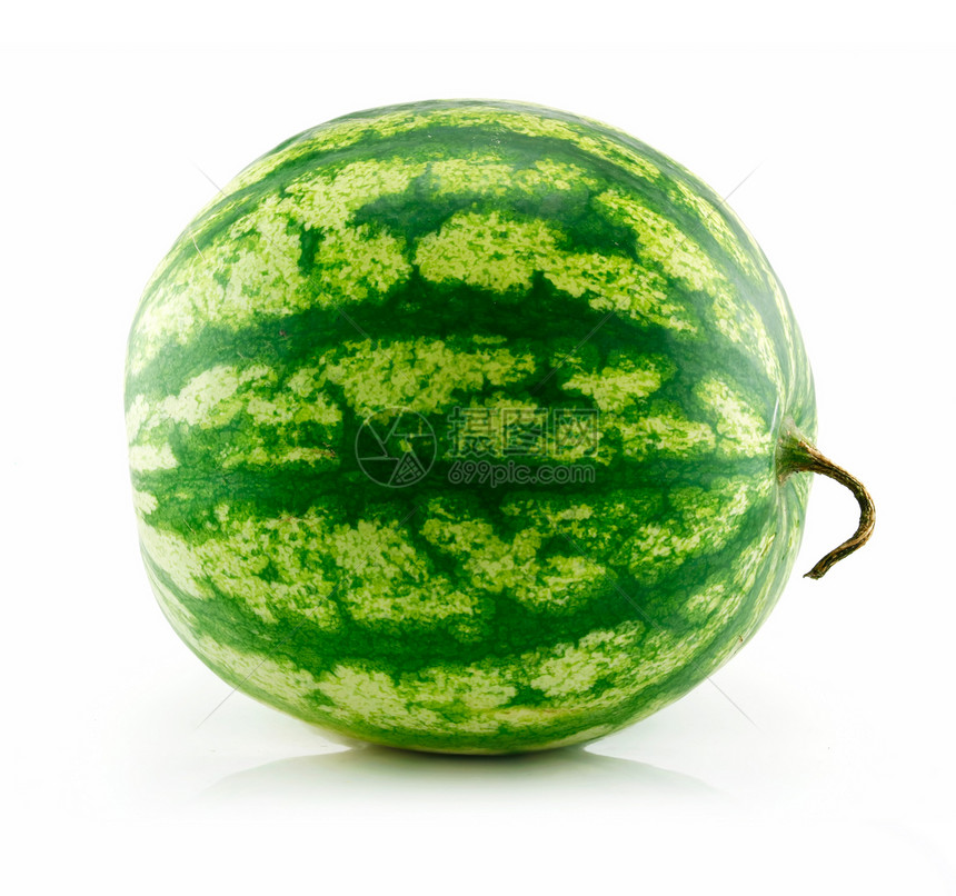 绿色西瓜 孤立在白色上生活水果蔬菜气候营养热带红色摄影茶点食物图片