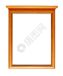 框架棕色木头镜子空白实体背景图片