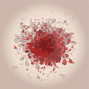 斑点素材血球曲线墨迹数字化黑色斑点飞溅液体绘画墨水电脑插画