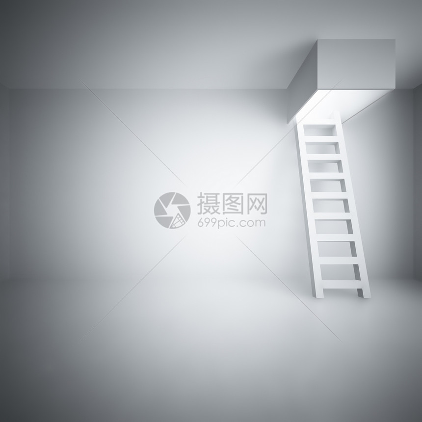 升起梯子 在一个灯光室脚步楼梯风险成就动机成功生长逆境进步征服图片