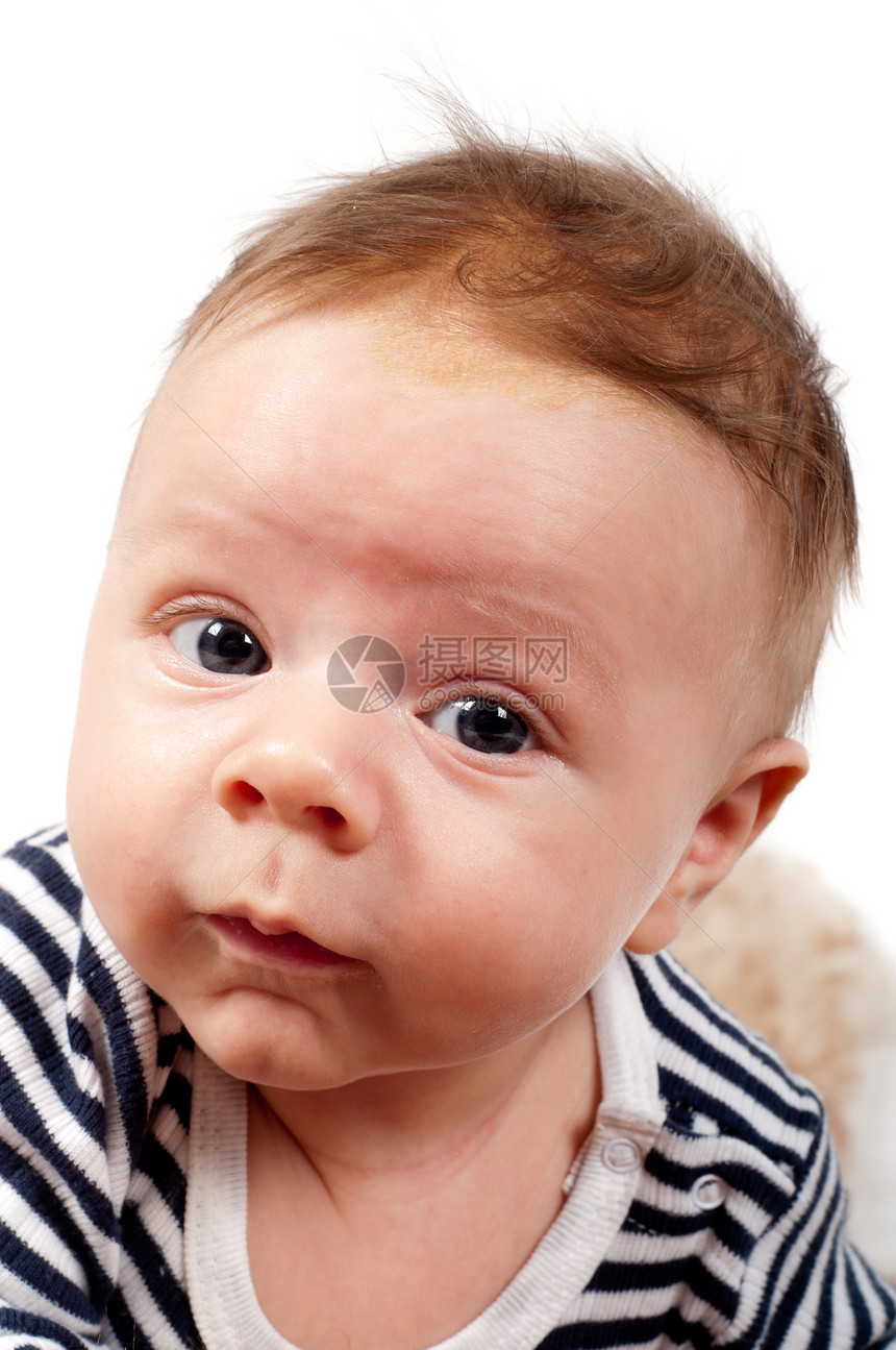 新生儿婴儿男生情感新生毛皮条纹生活白色儿子孩子健康图片