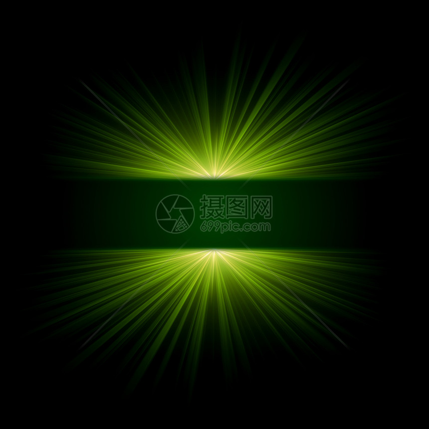 绿绿灯中心圆环朗讯魔法耀斑星星射线宇宙圆圈光束图片