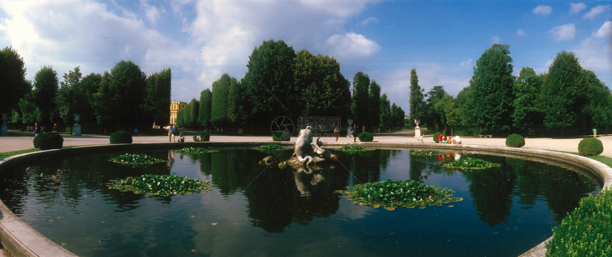 Schonbrunn宫地标历史性城堡君主喷泉花园公园雕塑风格吸引力图片