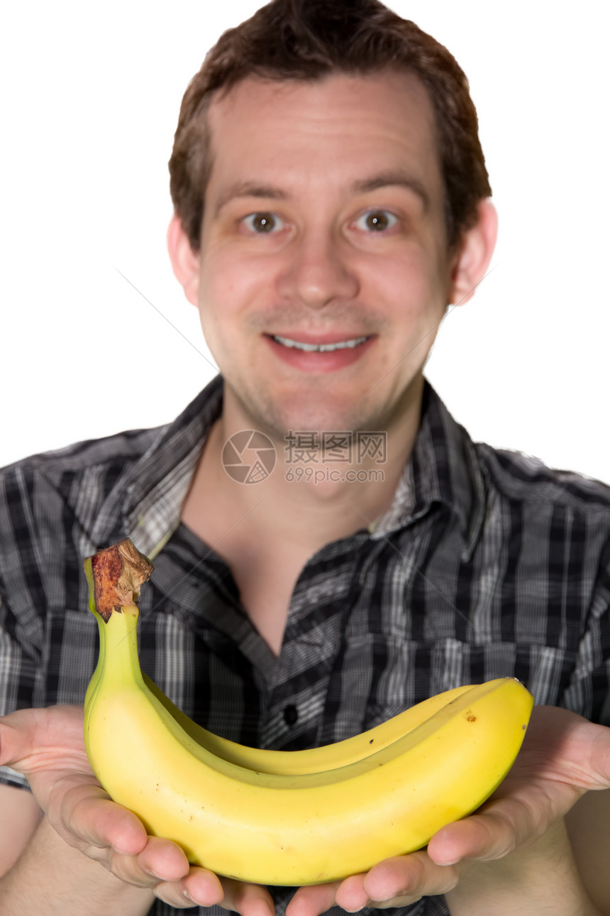 男人给香蕉图片