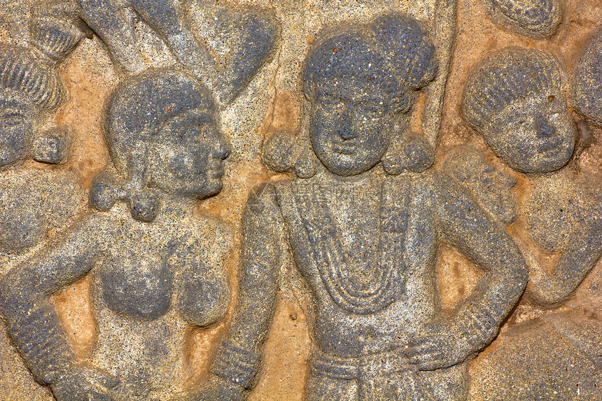 雕刻在寺庙墙上的土著艺术模具金子窗户文化入口风格手工教会天空佛教徒图片