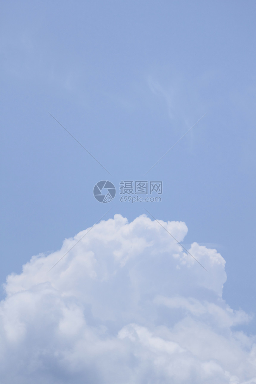 蓝色天空的白云阳光白色天气空气天堂图片