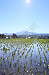 姬存希希梅卡米山和蓝天晴天蓝色天气天空背景