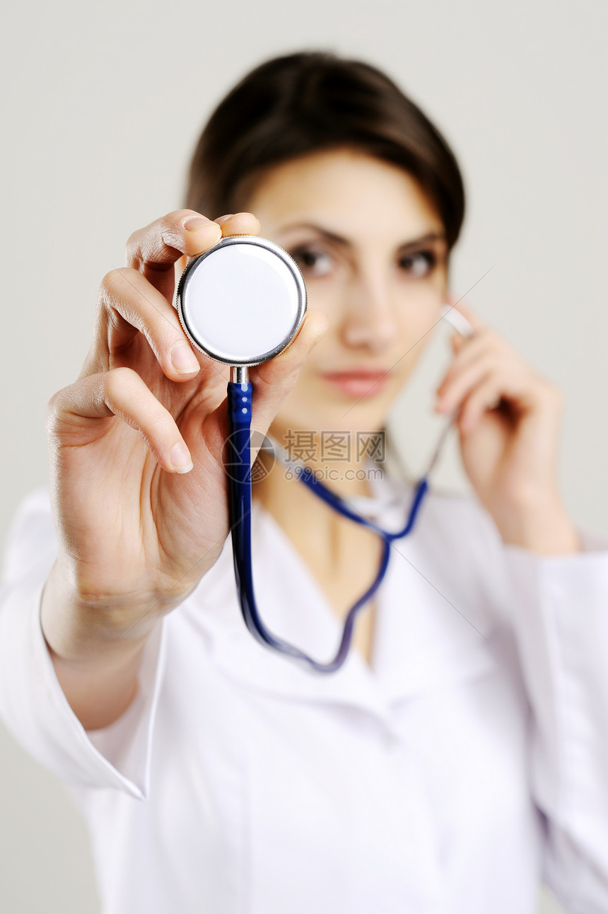 年轻医生医疗女性考试白色医院护士保健服务卫生职业图片