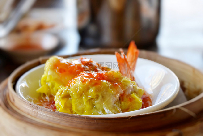 凤凰虾肉质早餐团体小吃餐厅尺寸美食饺子点心竹子图片
