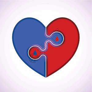 医疗心脏概念图标背景图片