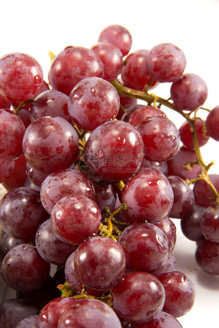 红葡萄浆果营养水果甜点果汁食物工作室植物白色饮食图片
