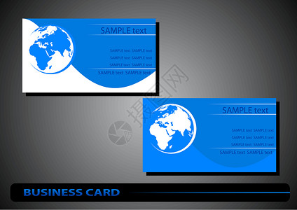 名片名卡办公室创造力广告商业空白公司横幅地球蓝色背景图片