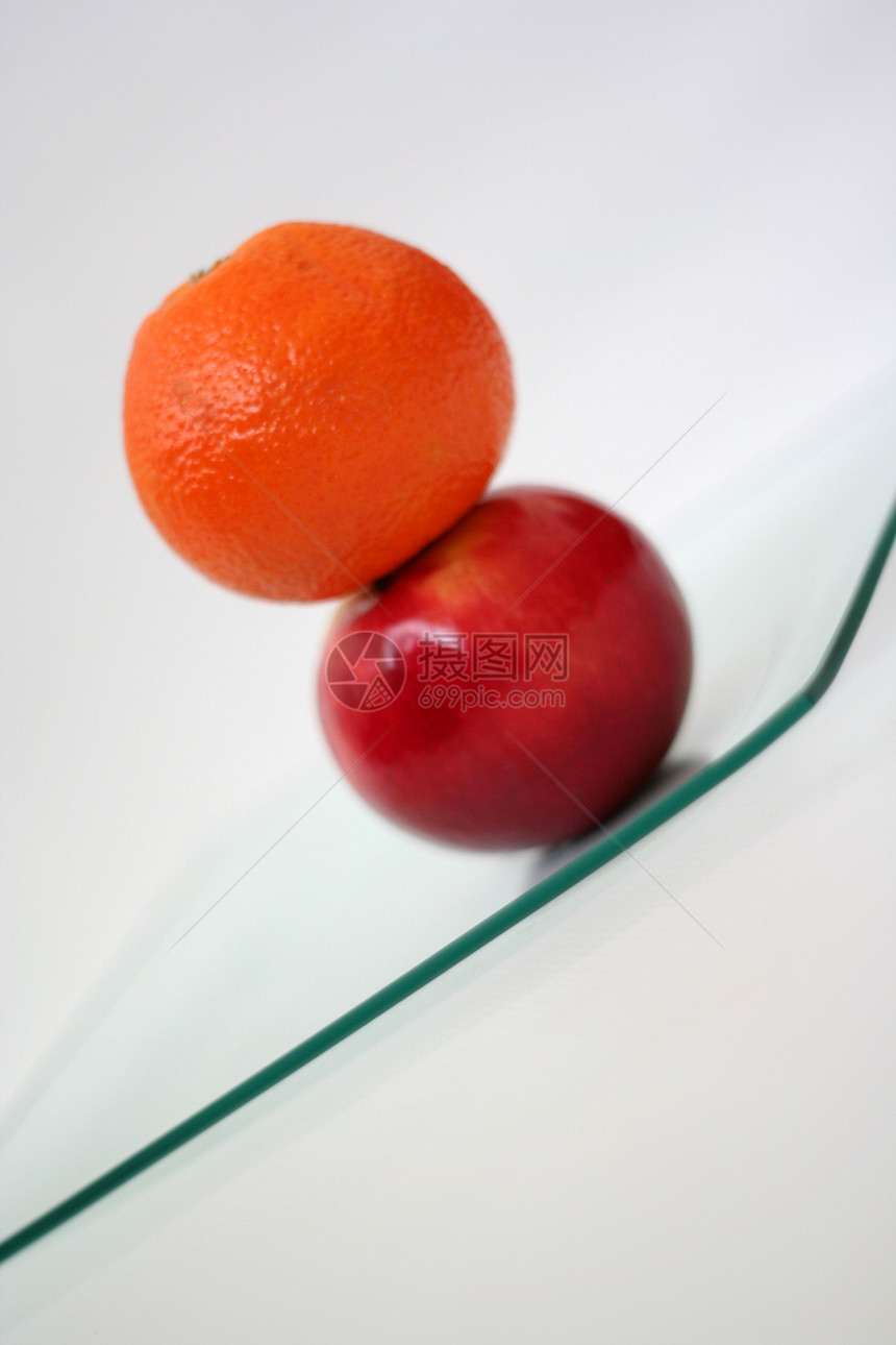 苹果和橙子艺术健康饮食叶子甜食红色对象帆布水果生活方式绿色图片