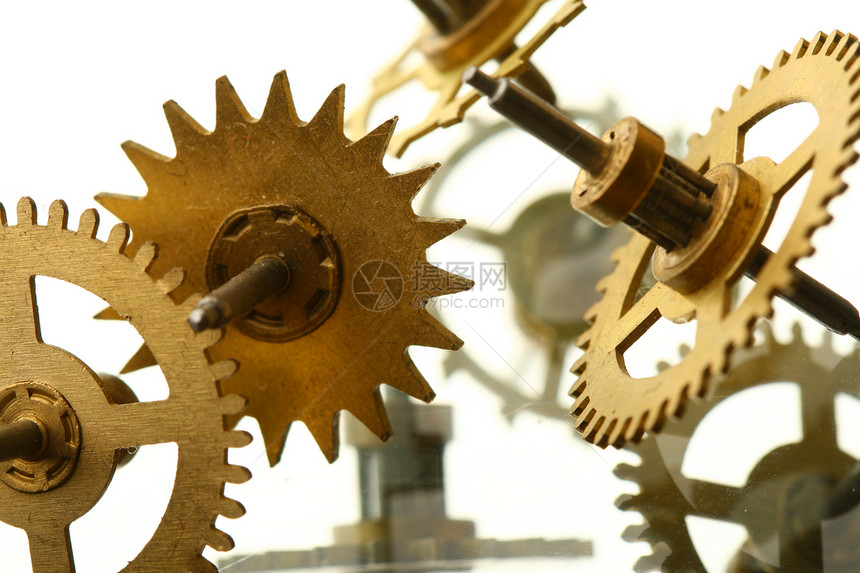 机械时钟装置圆圈进步流动技术手表齿轮工程机器宏观商业图片