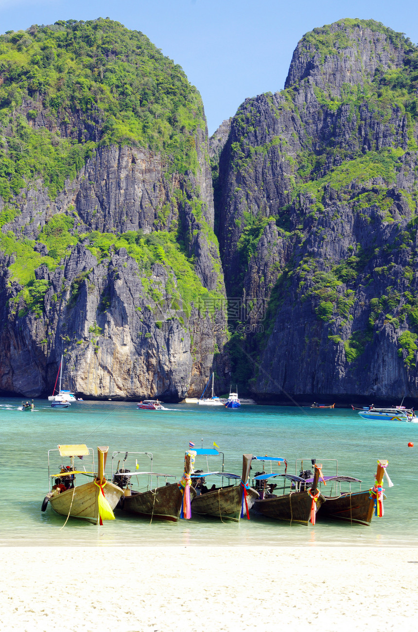 泰国安达曼海旅行风景血管热带尾巴假期地平线海岸蓝色运输图片