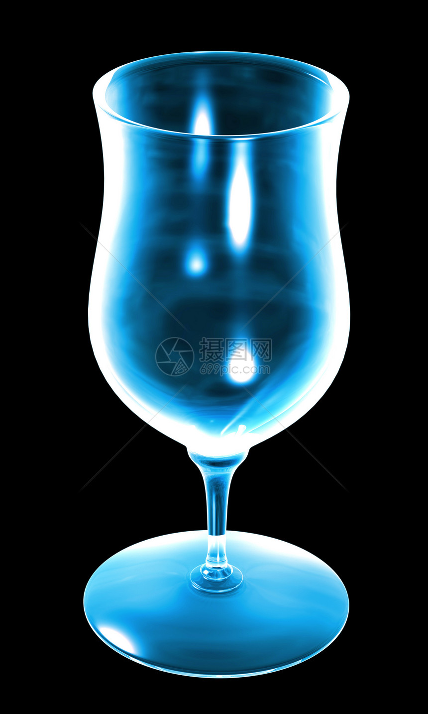 黑色背景上的蓝色玻璃窗白色饮食庆典藤蔓饮料骨牌液体派对反射红色图片