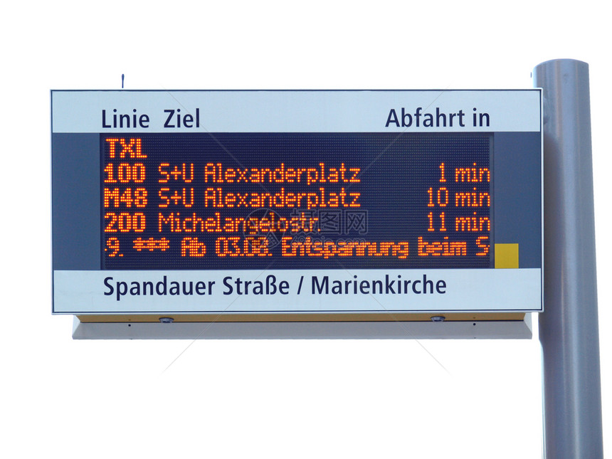 公共汽车停止站民众运输过境广场公交车站时间表桌子展示时间图片