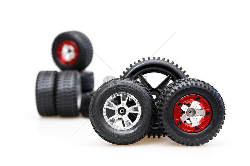 红圆上橡胶轮胎技术金属机器维修运输建造白色速度机械橡皮图片