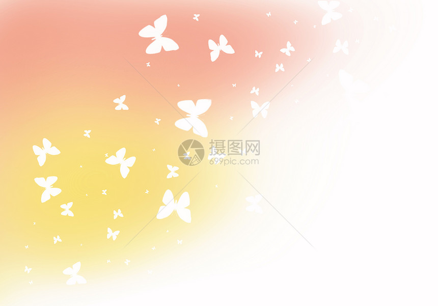 带有蝴蝶的背景插图昆虫生日艺术边界创造力飞行图片