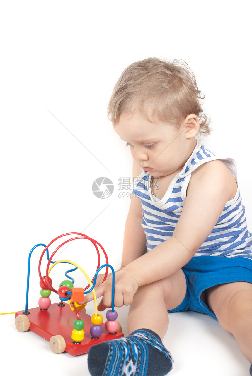 有玩具的男孩喜悦工作室女孩蓝色生活眼睛家庭乐趣孩子婴儿图片