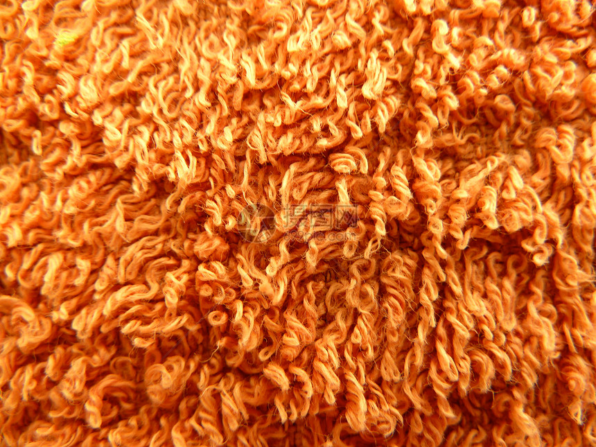 橙色织物图片