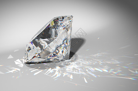 一颗有火花的大钻石背景图片