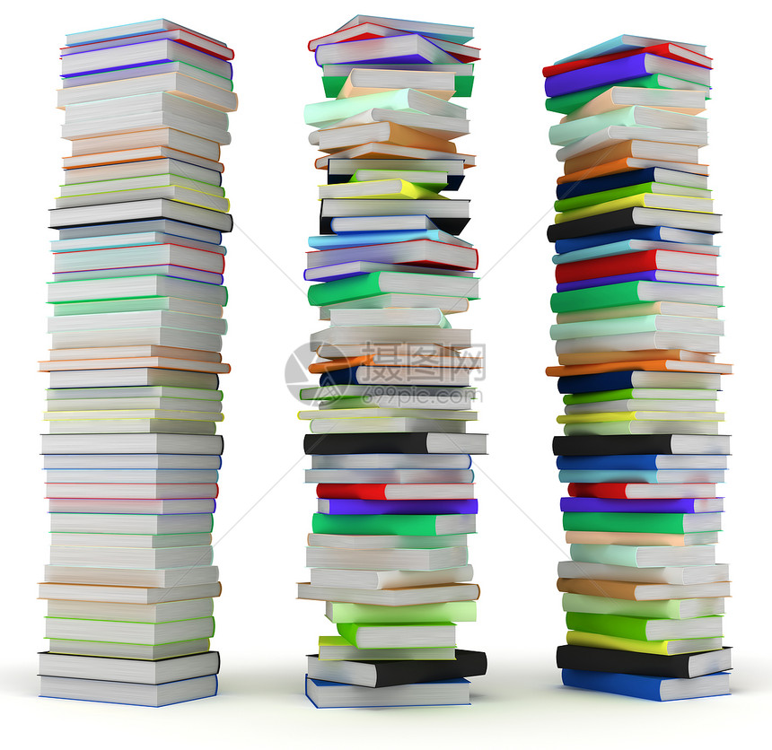 教育和智慧 大量硬封藏的书红色白色教科书收藏研究大学文学学习精装字典图片