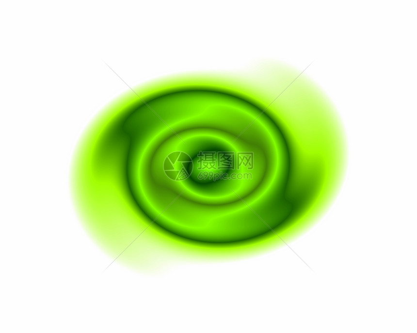螺旋卷曲电线旋转涡流漩涡拱形绿色圆圈海浪图片