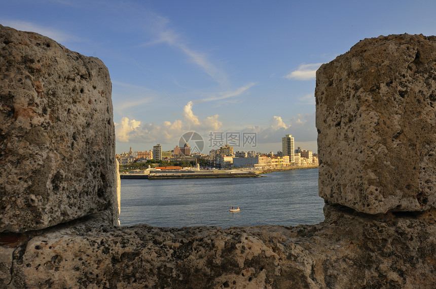 来自西班牙堡垒的哈瓦那观点图片