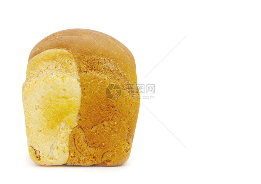 一块面包早餐面团营养面包师棕色反射白色午餐粮食小麦图片