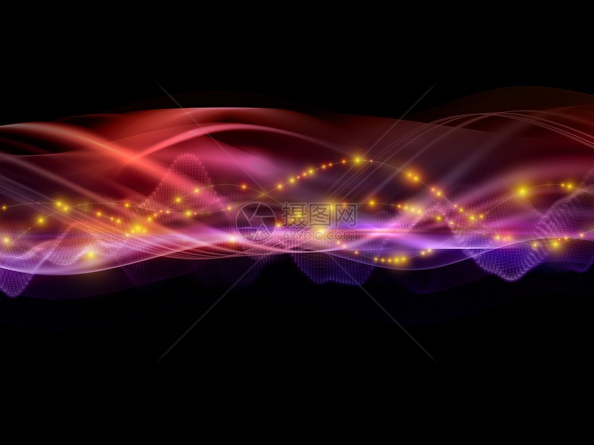 色彩多彩的抽象波浪墙纸海浪紫色溪流音乐流动活力运动正弦波图片