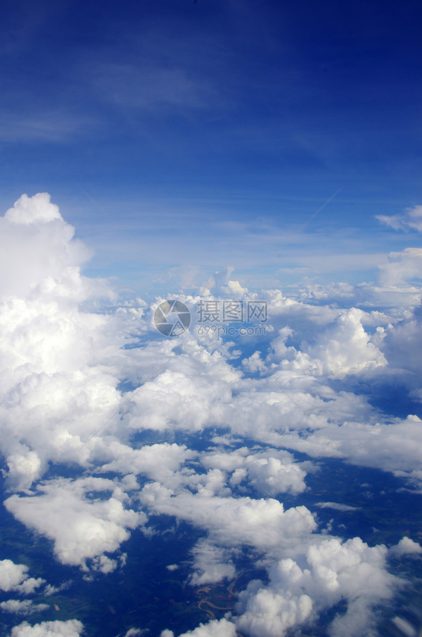 天空自由天堂云景美丽柔软度环境气象场景臭氧蓝色图片