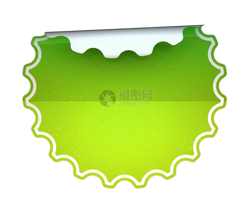 绿绿色发现圆周贴纸或标签空白地址零售商业价格插图购物销售笔记广告图片