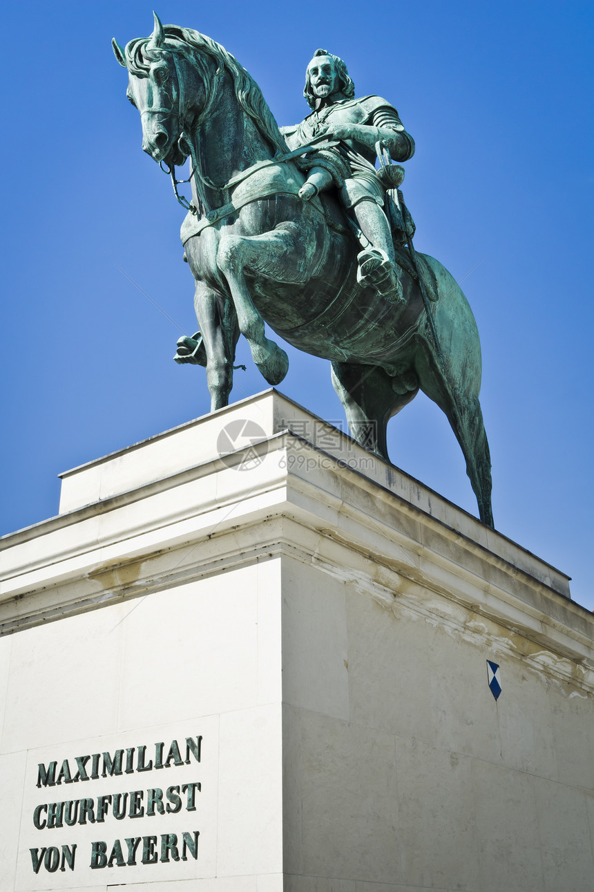马克西米利安丘富尔斯特 von Bayern吸引力旅行古董艺术建筑学历史性国王雕像艺术品蓝色图片