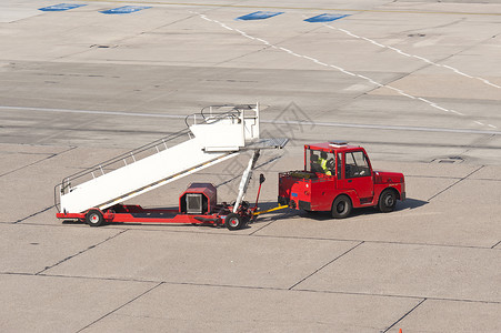 机场专用车地面车辆运输交通旅行航空楼梯舷梯飞行背景