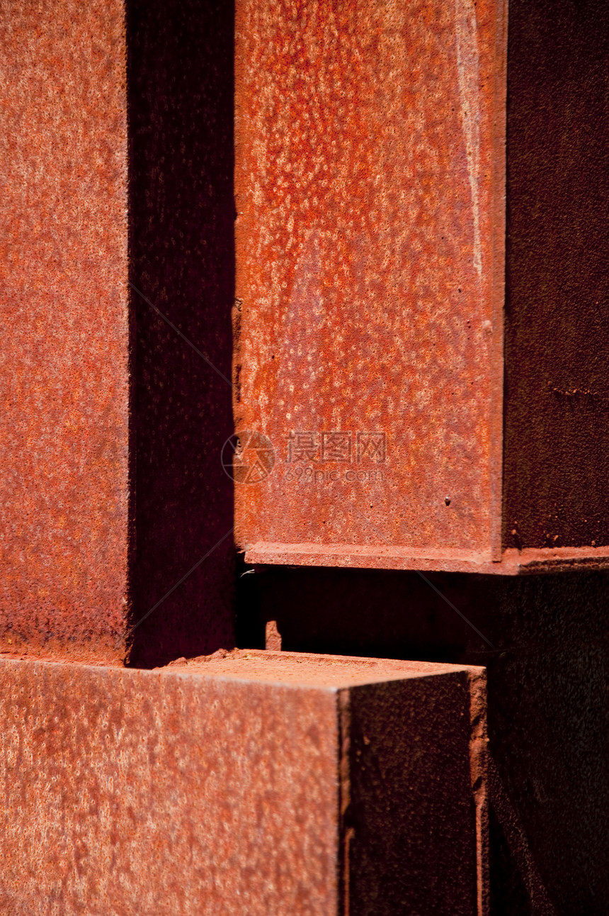 钢腐蚀技术红色纹理材料工业床单金属图片