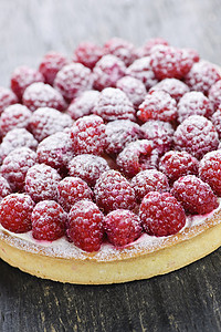 草莓油盆款待馅饼甜点水果美食糕点服务圆形蛋糕食物高清图片